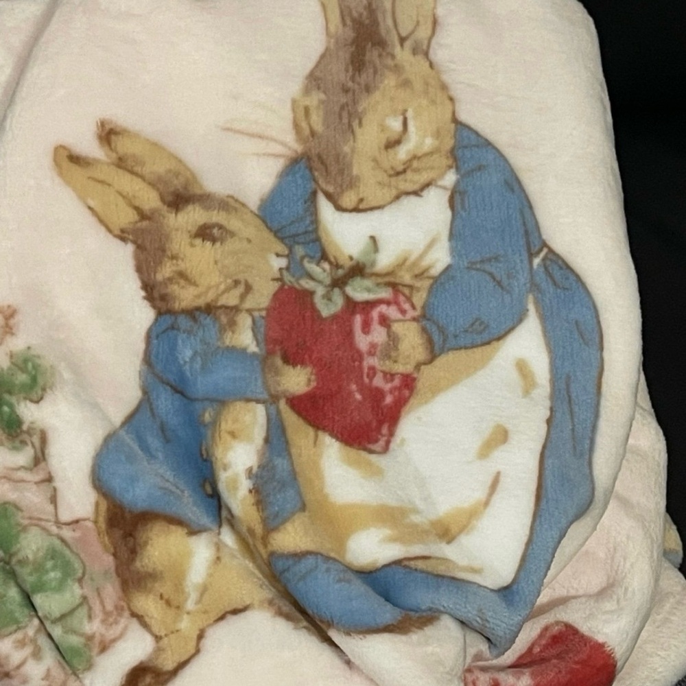 Easter Peter Rabbit Plush Throw - Picture 5 of 7